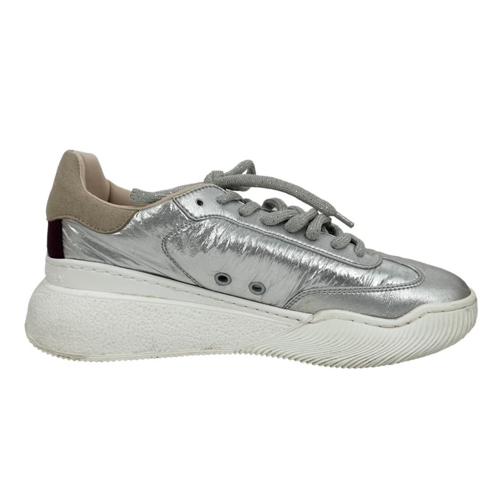 Stella Mccartney Silver Loop Lace-Up Sneakers - image 3